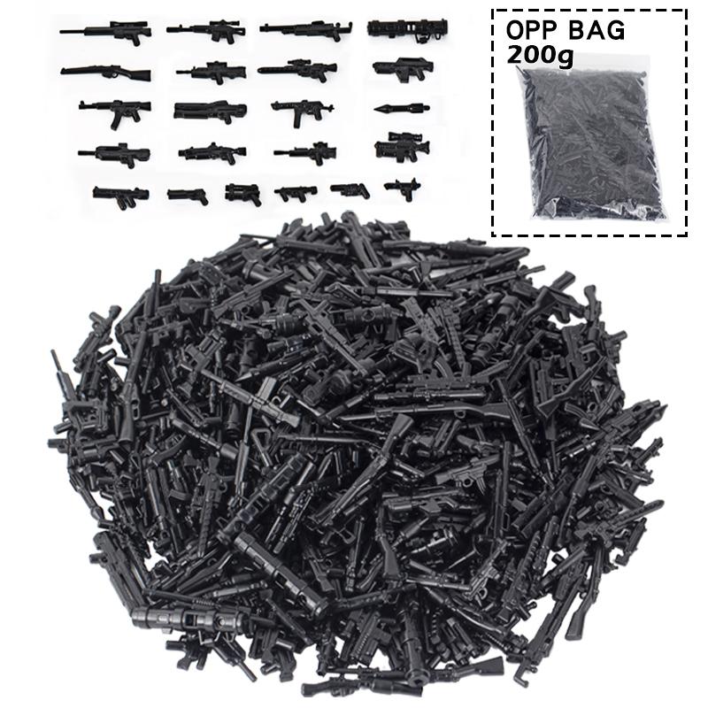 Случайные детали блоков, совместимые с фигурками, военное оружие, пистолет SWAT, набор для моделирования волос, сделай сам, строительные блоки, детские игрушки для детей