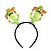 Tropical Summer Headwear Luau Palm Antler Headband Party Costume Stall Pedlar Supply for Picnic Pool Parties