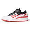 Originals Forum Low Leather Durable Low-Top Skate Shoes Kids Sneakers White Black Red FY7971