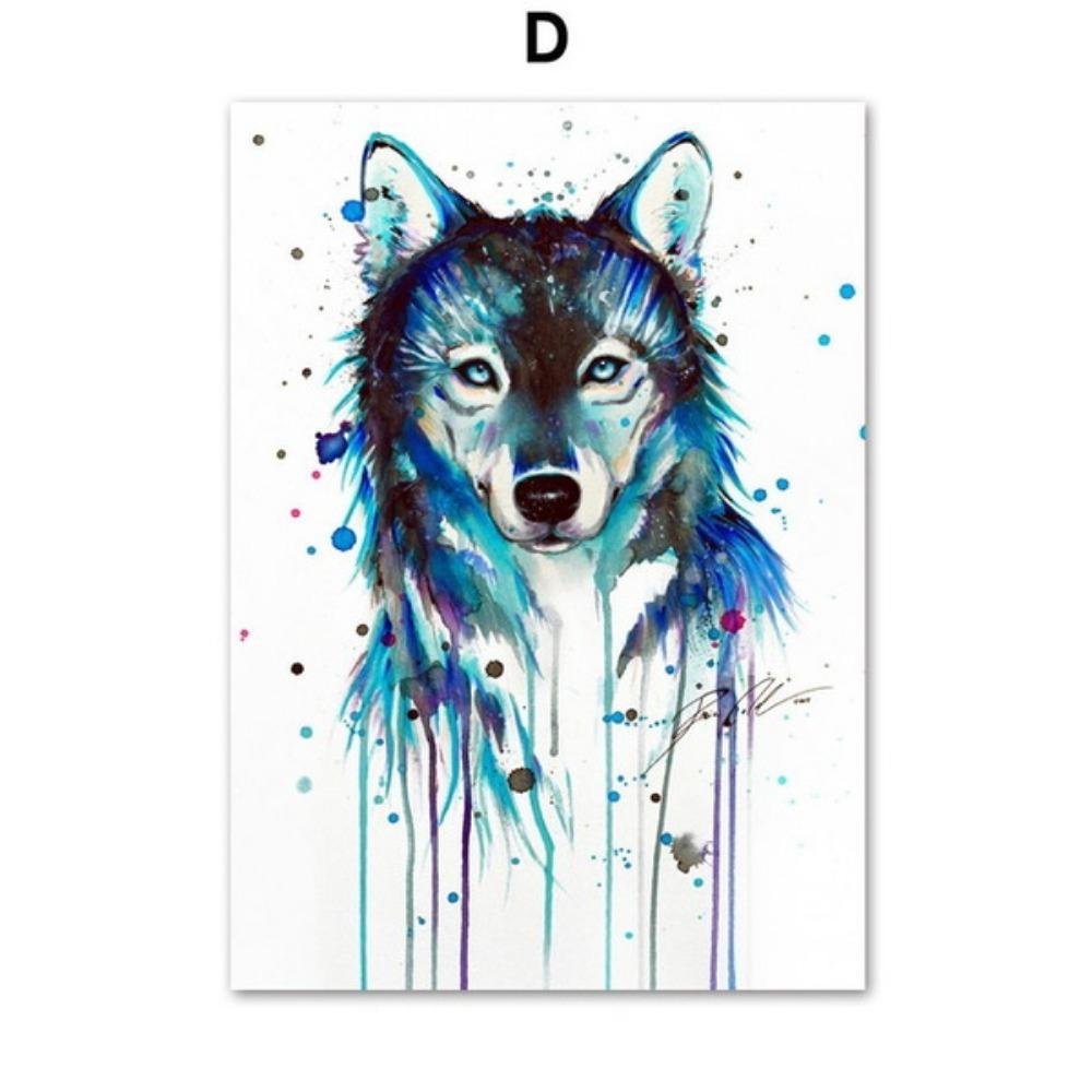 Скандинавское абстрактное искусство на стене с изображением животных, картины на холсте, постеры, напечатанные на стенах, для украшения гостиной дома