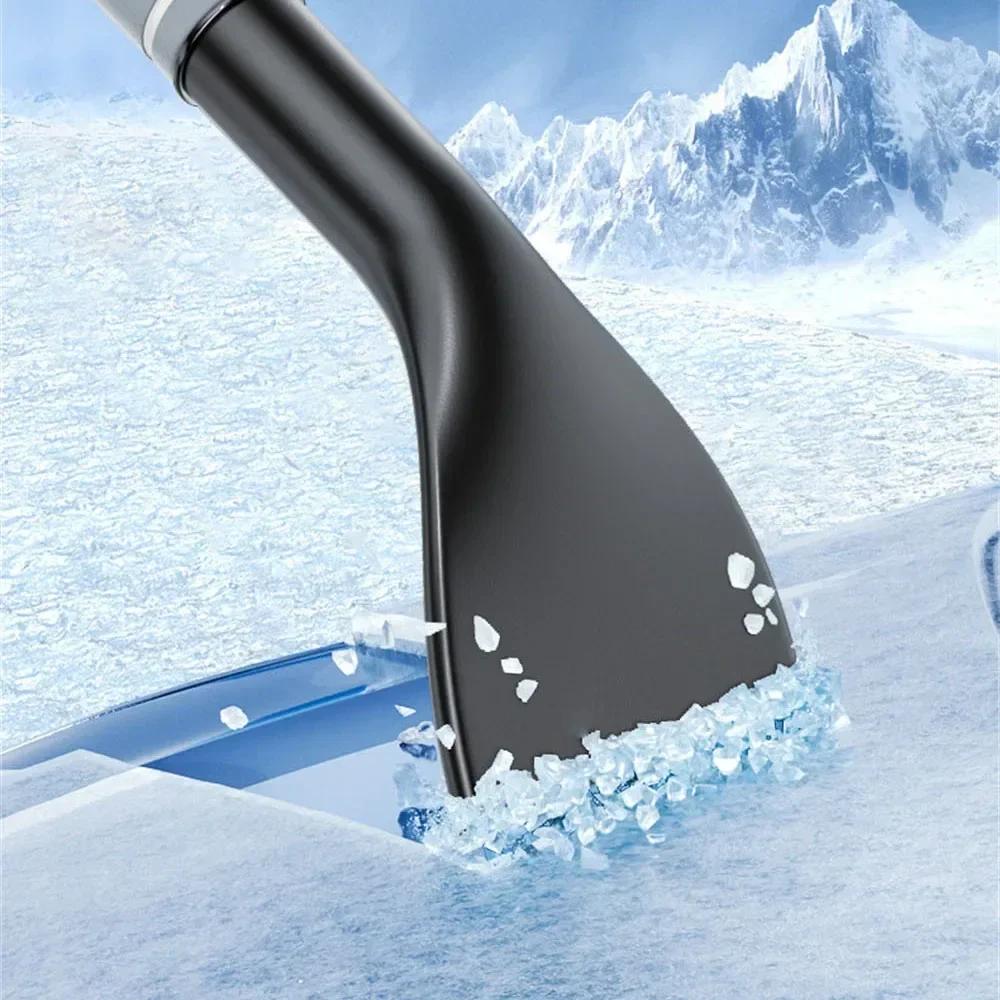 Автомобильная многофункциональная лопата для снега Телескопическая алюминиевая лопата для снега Автомобильная лопата для льда Лопата для размораживания Зимние автомобильные аксессуары