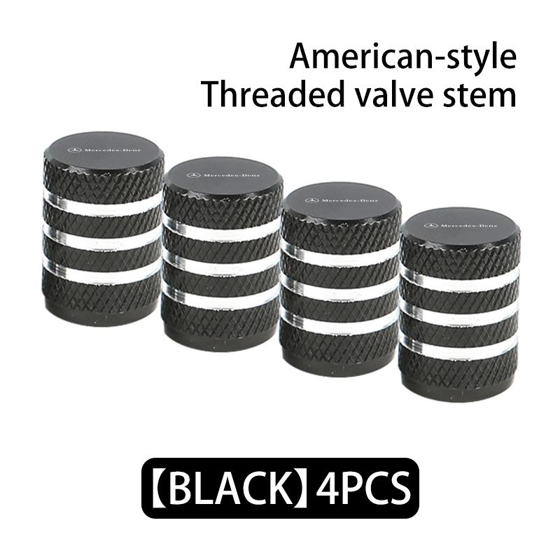 TWEK4 Car Wheel Caps Valve Stem Cap Tire Covers Aluminum Air Valve Tire Accessories For Benz AMG CLA CLS C180 C200 W204 W205 Exclusive
