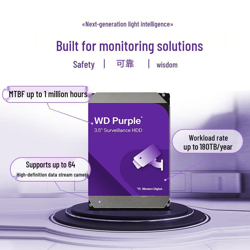Western Digital WD Purple 4TB Surveillance Hard Drive