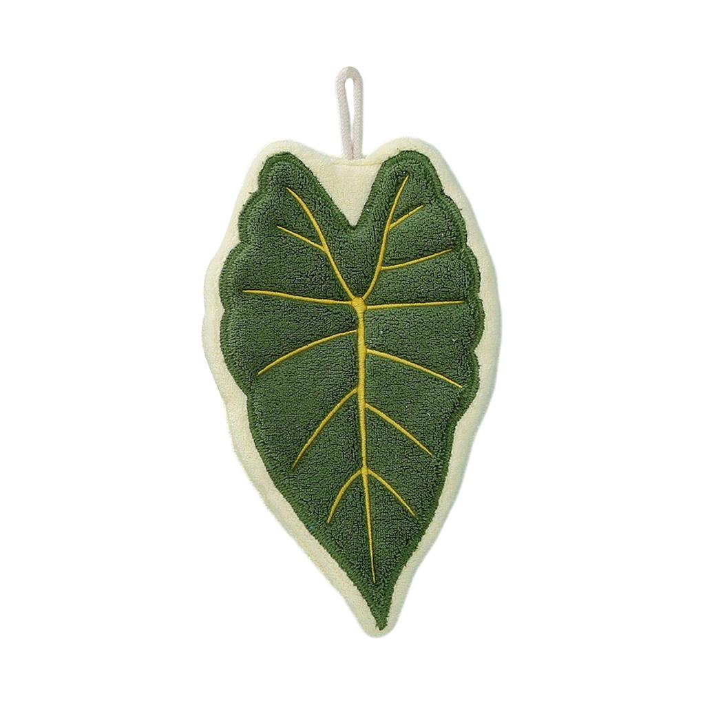 Leaf-pattern Hand Towel