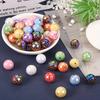 5/10/20 шт. в форме диско-шара из смоляного материала, случайный цвет, декоративные бусины, сделай сам, браслет, ожерелье, серьги, брелок, кулон