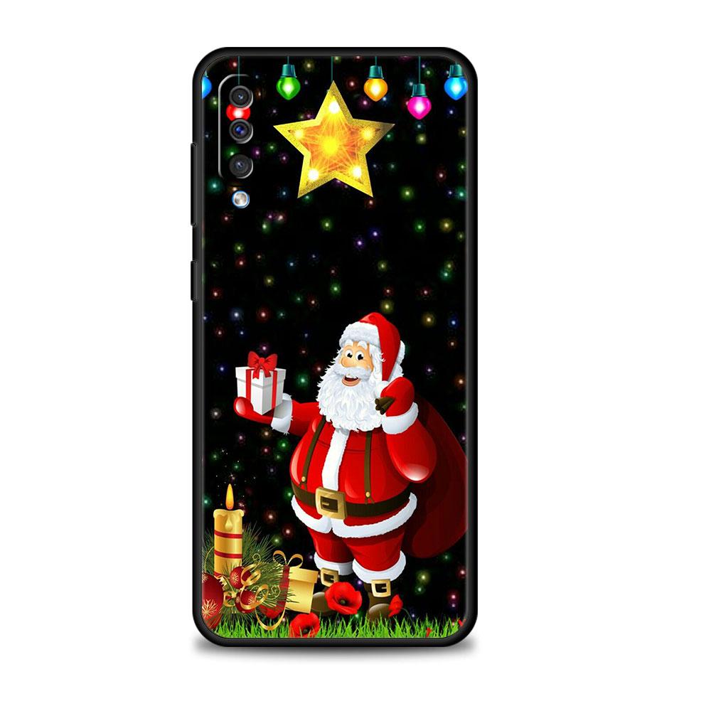 Рождественский снеговик олень чехол для телефона Samsung Galaxy A50 A30 Note 8 9 20 Ultra A04 A50s A90 A40 A20e A10s A70 A20s M52 M33 M53