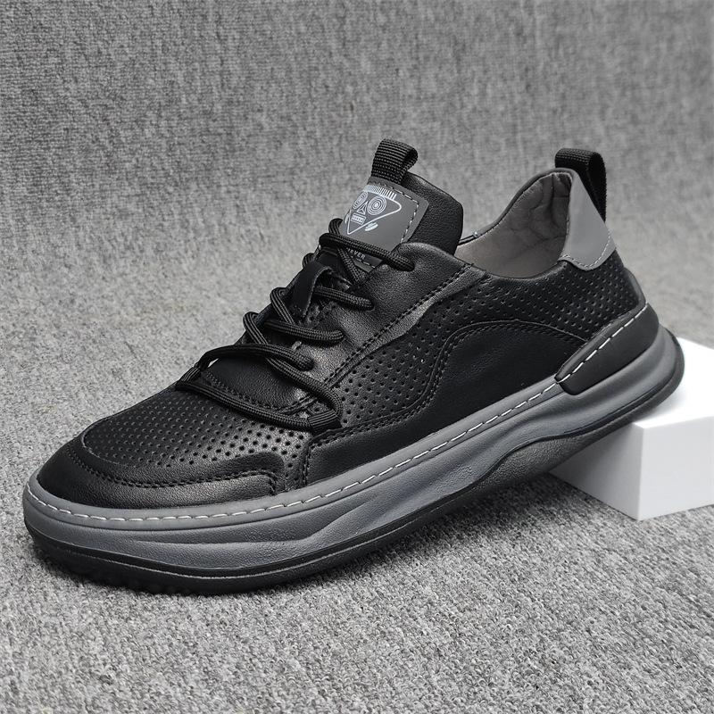 Модные весенне-осенние туфли из коровьей кожи для мужчин, модные повседневные новые дизайнерские туфли на платформе, кроссовки для мужчин Hallow Zapatos Hombre