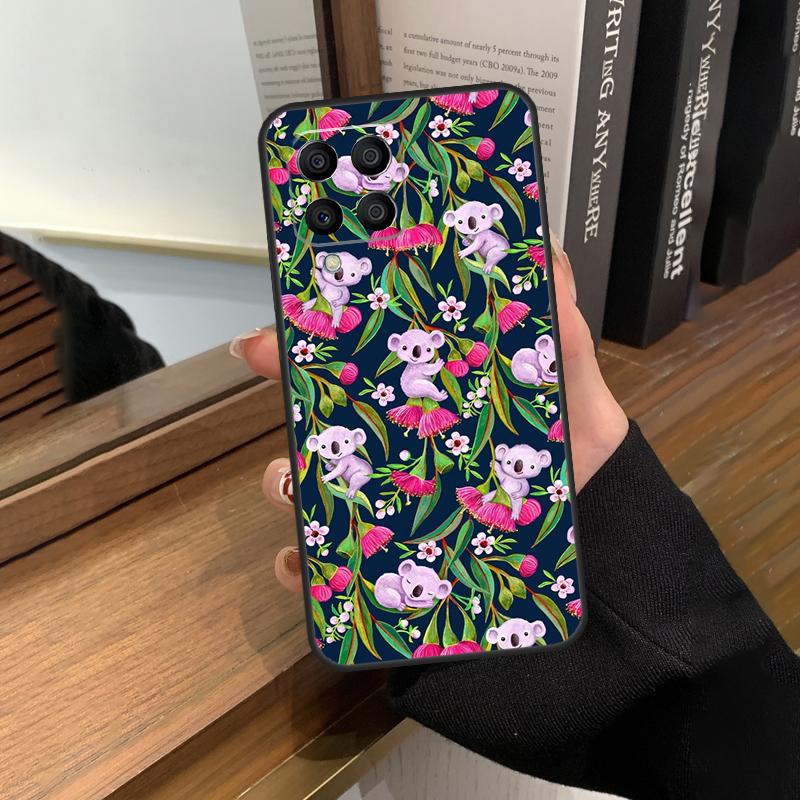 Чехол с изображением коалы и эвкалипта для Samsung Galaxy M23 M33 M53 M13 M51 M11 M31s M30s M12 M32 M52 M20 M14 M34 M54