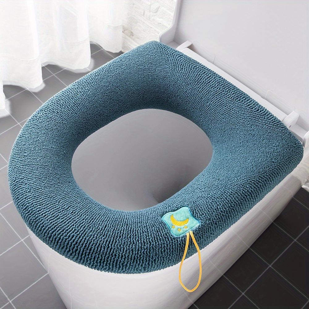 1PC Universal Toilet Seat Cushion Four Seasons Thickened Toilet Cover Knitted Washable Household Toilet Seat 5 Colors To Choose from