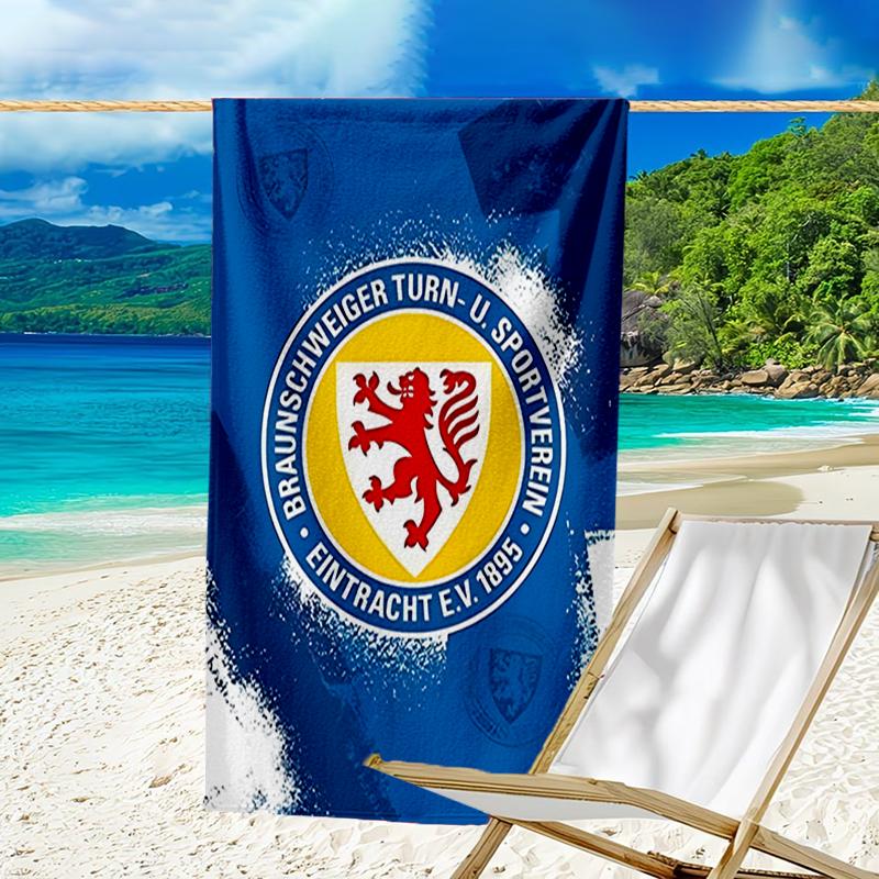 Braunsch-weiger Sports Emblem Beach Towel - Soft, Absorbent Microfiber, Lightweight, Ideal for The Beach, Parties, Travel, Camping fan gifts