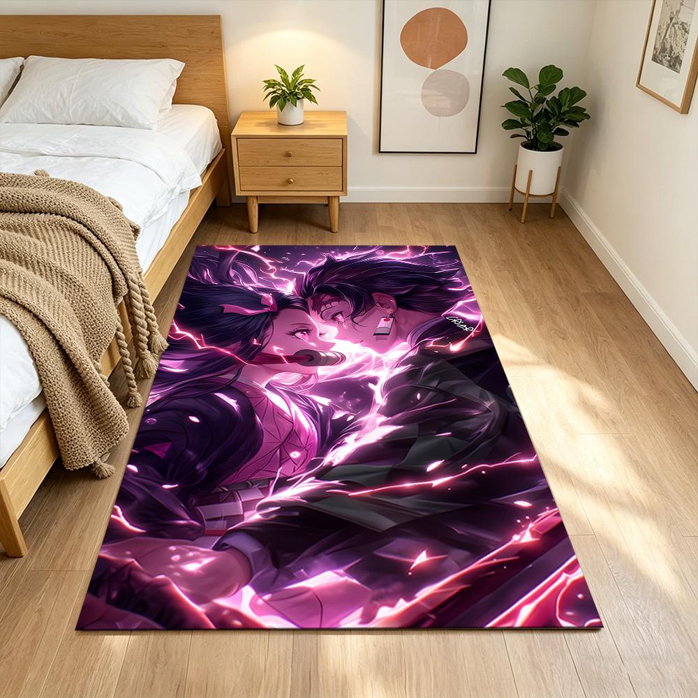 Electric Love Connection Non-Slip Home Carpet Design for Office Decor Living Room Gift