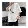 New Short-Sleeved T-shirt Men's Summer Korean Style Trendy Simple Half Sleeve Top Hong Kong Style Loose Casual Fashion Brand T-shirt
