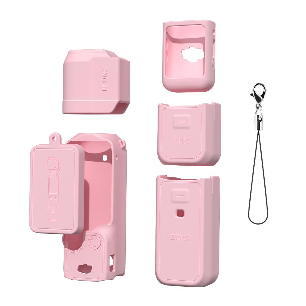 BRDRC Pocket 3 Silicone Cover Soft Silicone Protective Case Lens Protector Sleeve Handle Shell for DJI OSMO Pocket 3 Accessorise