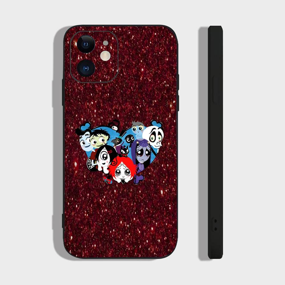 Comedy Animation R-Ruby Glow Phone Case For IPhone 17 Air 16 15 14 13 Pro Max 11 12 Black Silicone Cover