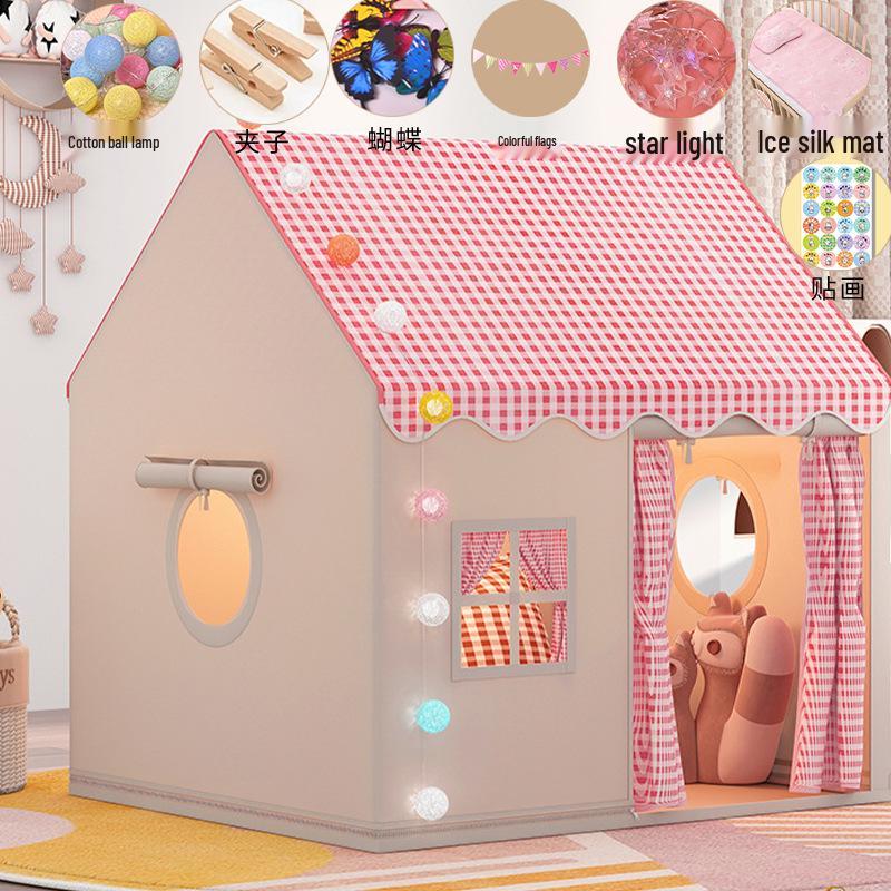 Принцесса Замок Игровая палатка для дома: Подарок на день рождения для девочки и уютное место для сна