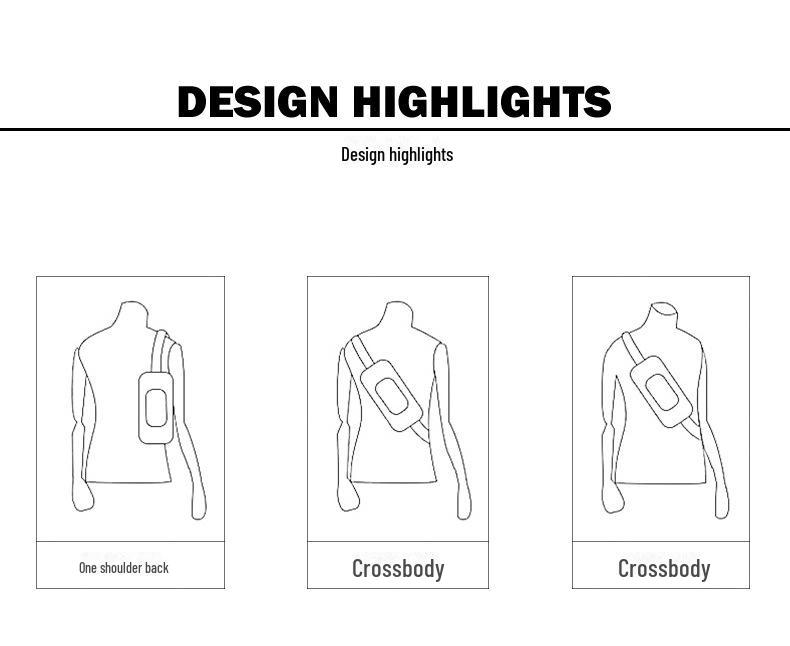 Men’s Anti-Theft Cross-Border Business Messenger Backpack - Large Capacity Shoulder & Chest Bag for Motorcycling.