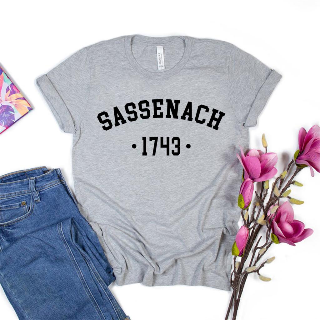 Sassenach 1743 Unisex T Shirt Outlander Book Series TShirt Claire Jamie Fraser Shirt Outlander Tv Show Inspired Tee Vintage Top
