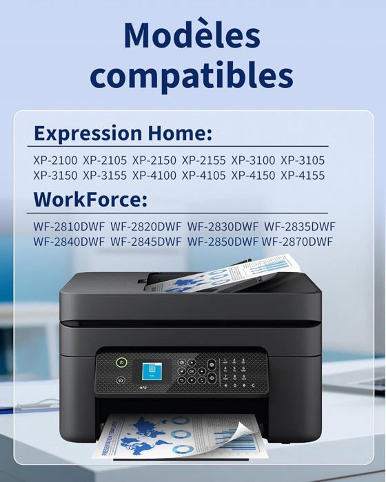 Cartouches d'encre - Epson - 603XL - Pack de 8 - Compatible - Multi-couleurs