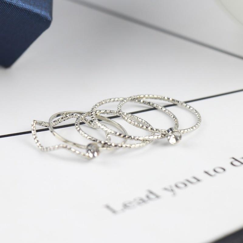 Новая волна костюм из пяти предметов индивидуальное модное кольцо тонкое женское кольцо на сустав указательного пальца