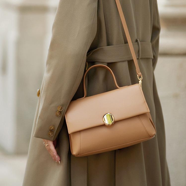 Мягкая кожаная женская сумка, легкая роскошная, нишевая и элитная женская сумка на одно плечо, сумка через плечо