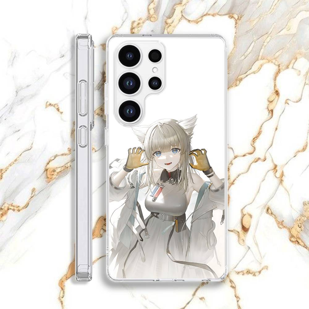 A-Arknights E-Endfield Perlica Чехол для телефона для Samsung S22,S24,S30,S10,S21,S25,S23,S10,PIus,Ultra,5G,FE,lite Прозрачная крышка