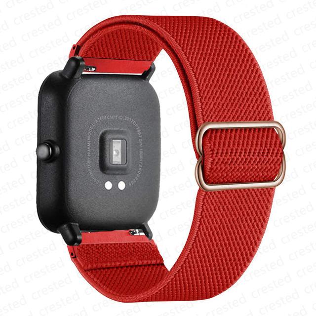 Нейлоновый ремешок Для Amazfit GTS 4/2/2e/3/GTS2 Mini/GTR/4/3/Pro/GTR2/stratos Браслет ремешок Amazfit bip 6 5 3 20мм/22мм Ремешки для часов