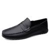 Fashion Summer Man Loafers Wedding Dress White Driving Moccasins Footwear Men Casual Shoes Split Leather Slip On Lightweight Male Shoes