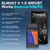 ELM327 V1.5 OBD2 сканер PIC18F25K80 BT/Wi-Fi ELM 327 OBD автомобильный диагностический инструмент для Android/IOS PK Vgate Icar2 считыватель кодов