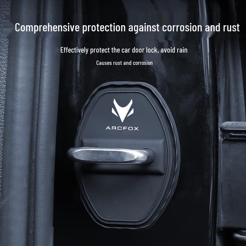 ARCFOX Alpha T5 Car Door Lock Silicone Protective Cover - Rust-Resistant, Shock-Absorbing, Dustproof Decorative Shield.