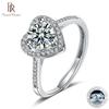 1ct 2ct Moissanite Rings Women's Sterling 925 Silver Wedding Ring Engagement Jewelry Valentine's Day Gift For Fiancee