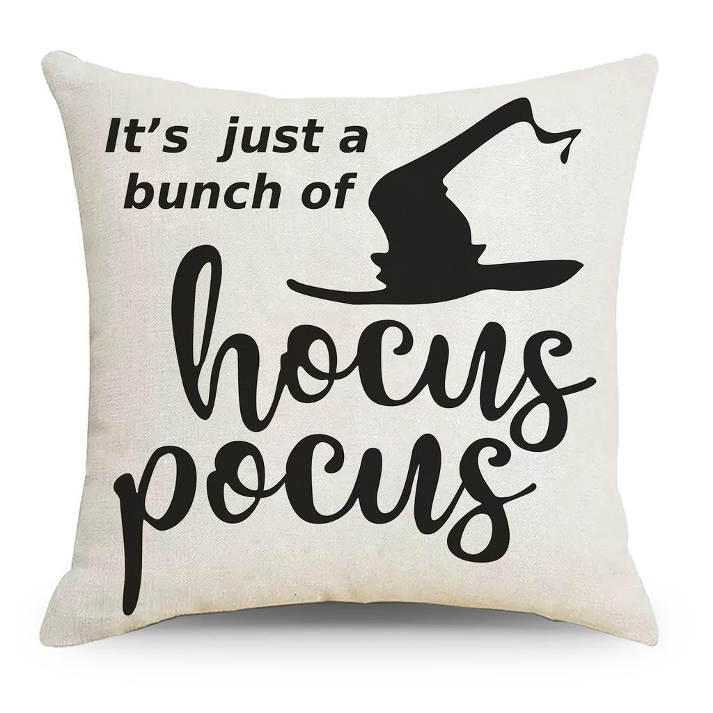 Чехол для подушки на Хэллоуин 45x45, наволочка с тыквой, ведьмой, автомобилем, диванные подушки с принтом, декоративная наволочка, домашний декор, наволочка