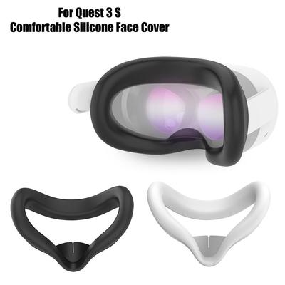 Подходит для Meta Quest 3s Blackout Silicone Face Cover Прилегает к лицу
