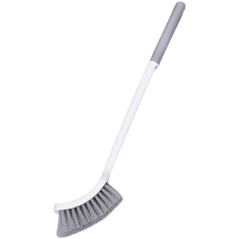 Wall-Mounted Square Toilet Brush: Durable, No-Dead-Corner Design, Punch-Free, Keeps Hands Clean.