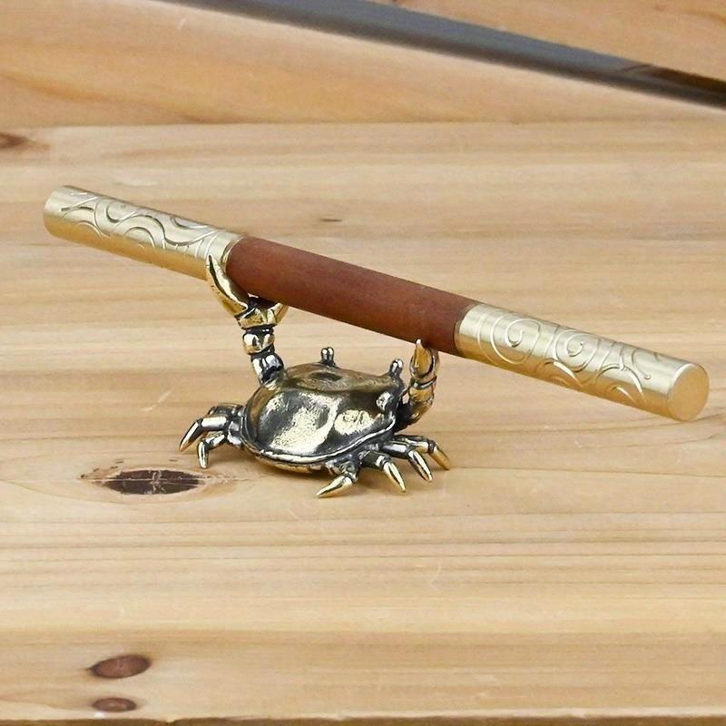 Скандинавская фигурка краба из латуни с медным покрытием для декора дома и офиса