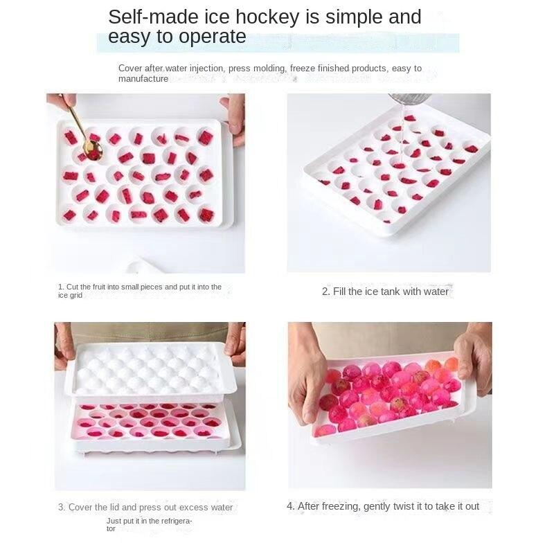 Homemade Ice Cube Mold Frozen Whiskey Round Spherical Ice Tray Household Ice Beverage Artifact Trending Creative Ice