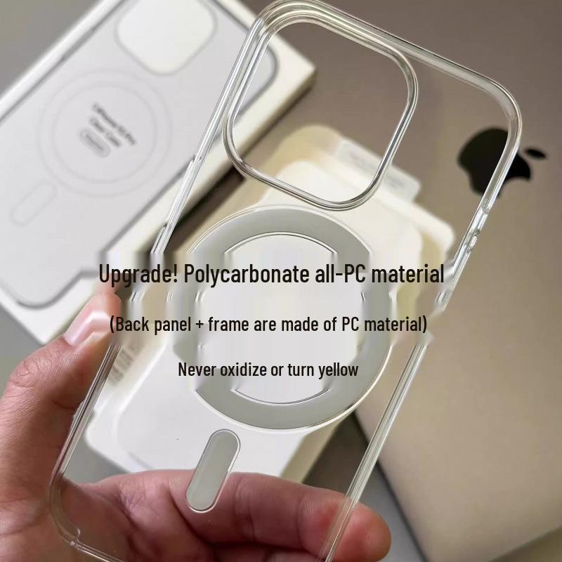 Прозрачный магнитный чехол для iPhone Promax - Официальный, Не желтеющий, с гарантией