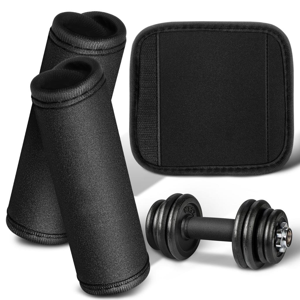 TOPPERFUN Pull-up Bar Cover Grip Set of 3 Dumbbell Barbell