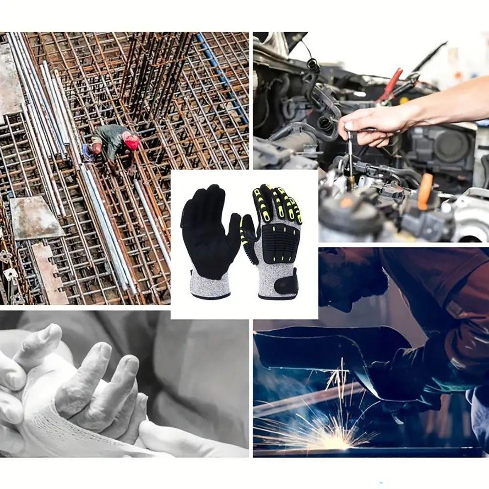 1Pair Anti-smashing Working Gloves Outdoor Rescue Safety Gloves New Anti-collision Gloves