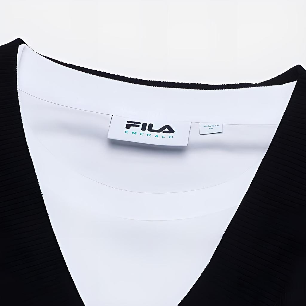 New FILA Regular T-Shirt Women's Black F11W344107A-BK
