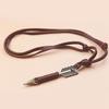 Gifts Vintage Handmade Arrow Pendant Choker Necklace Leather Chain
