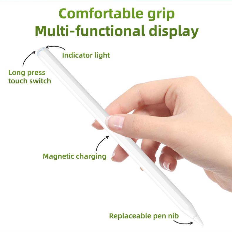 Plastic Active Abs Tablet Stylus Pencil 2nd Generation Stylus Pens Wireless Charging for Ipad Pro Air Mini Tablet 2024