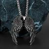 Hot-selling Retro Angel Wing Pendant European and American Mens Fashion Creative Pendant Necklace Accessories