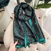 Print Scarf Big Art Flower Women Shawl Beach Towel Women