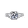 Open Adjustable European and American Style New Imitation Mosane Diamond Adjustable Girls' Ring Fashionable Creative Ring