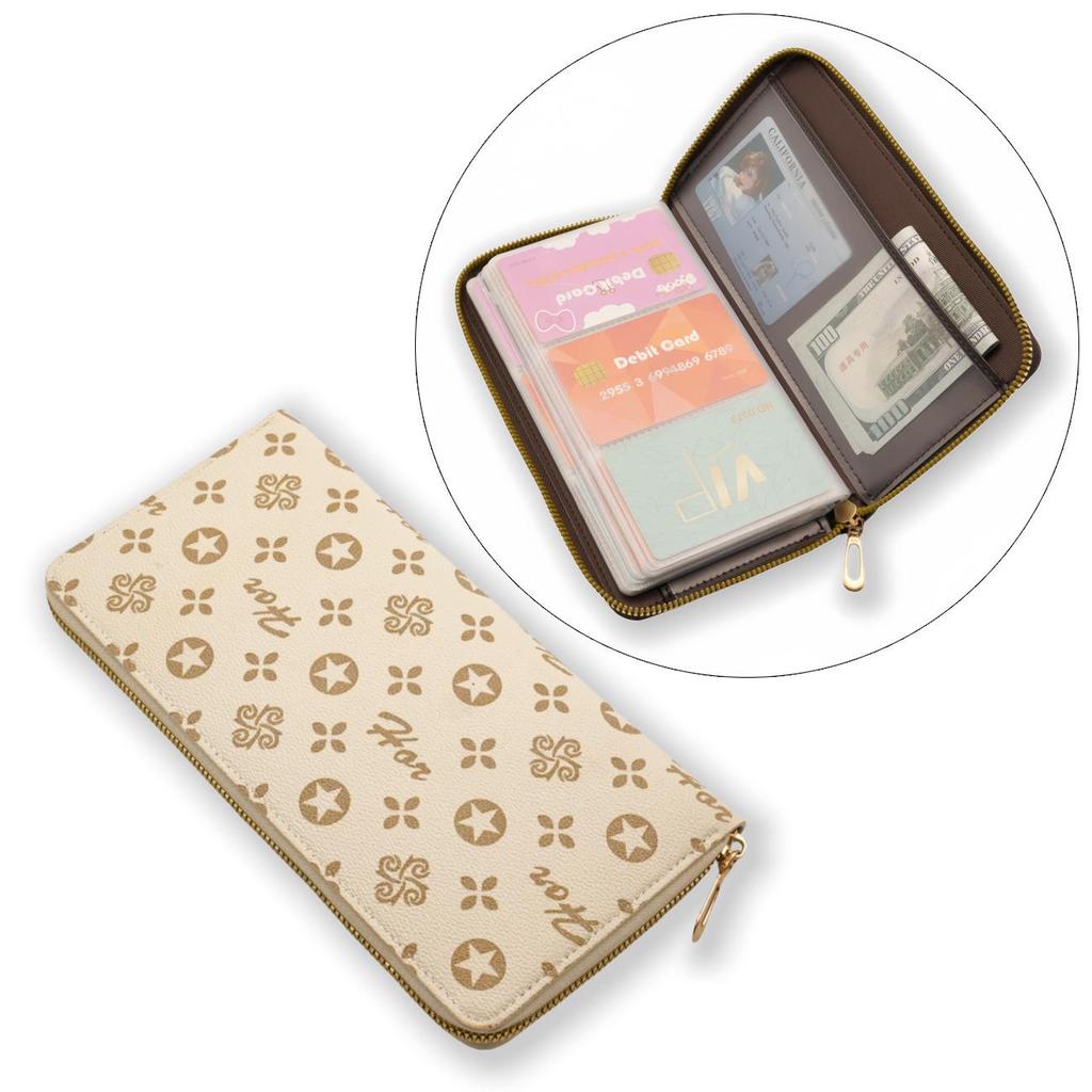 Passbook & Check Storage Album - Large Capacity Card Holder & Document Sleeve