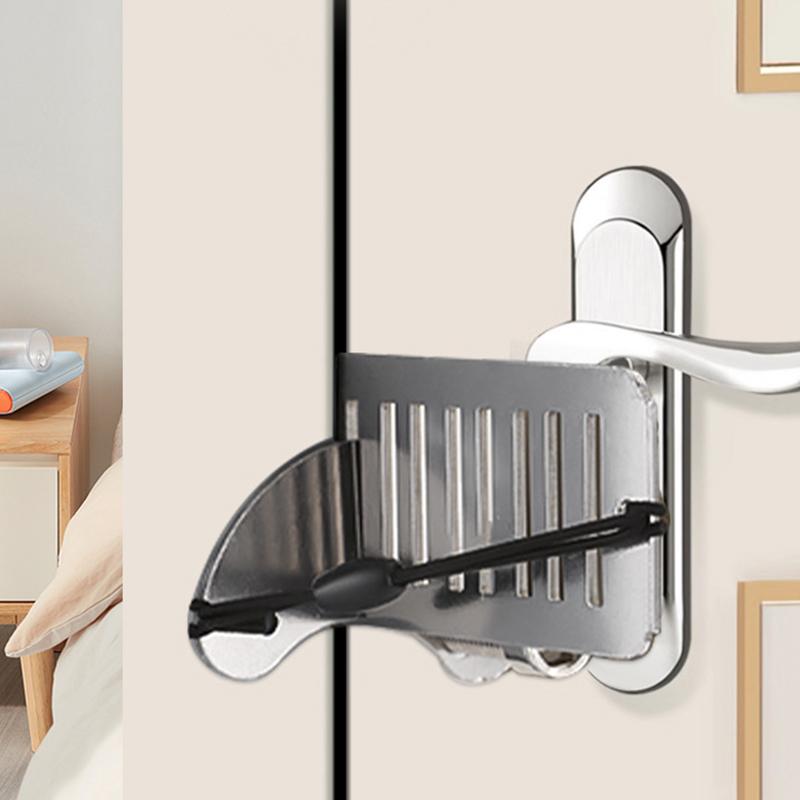 Портативный дверной замок без ударов, защитный дверной шкафчик, защитная защелка, металлический замок, домашний номер, отель, путешествия, противоугонный дверной стопор, инструмент