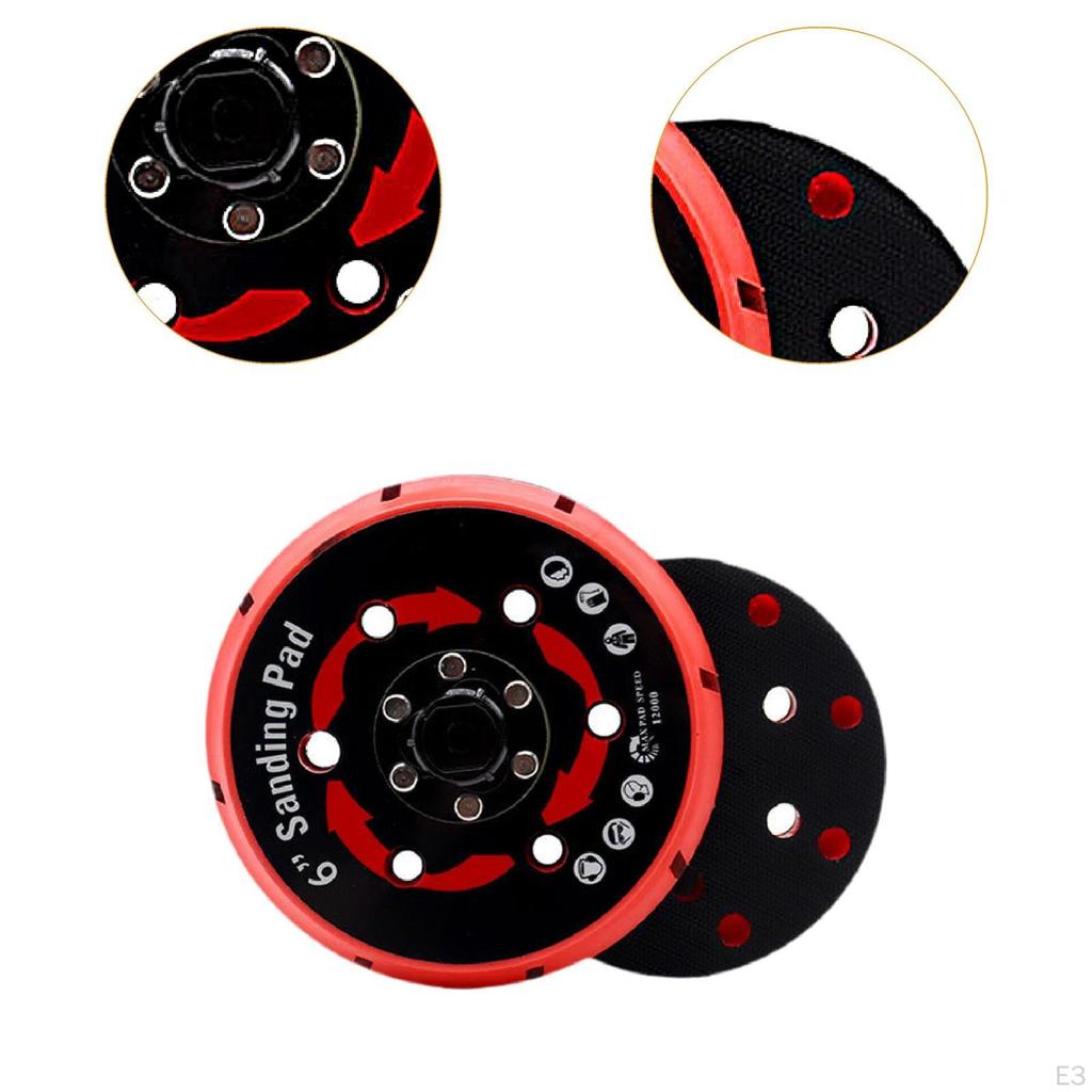 Аксессуары для опорной пластины шлифовальной машины Простые в использовании Удобные многоотверстия на липучке для