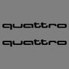 2PCS Car Body Trunk Window Logo Sticker Decal Decor Accessories For q2 Sline RS Quattro A4 A5 A6 TT A8 Q5 Q6 Q7 Q8 S A7 8P S3