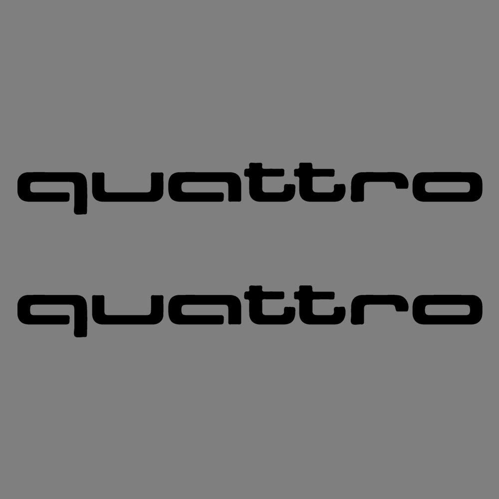 2PCS Car Body Trunk Window Logo Sticker Decal Decor Accessories For q2 Sline RS Quattro A4 A5 A6 TT A8 Q5 Q6 Q7 Q8 S A7 8P S3