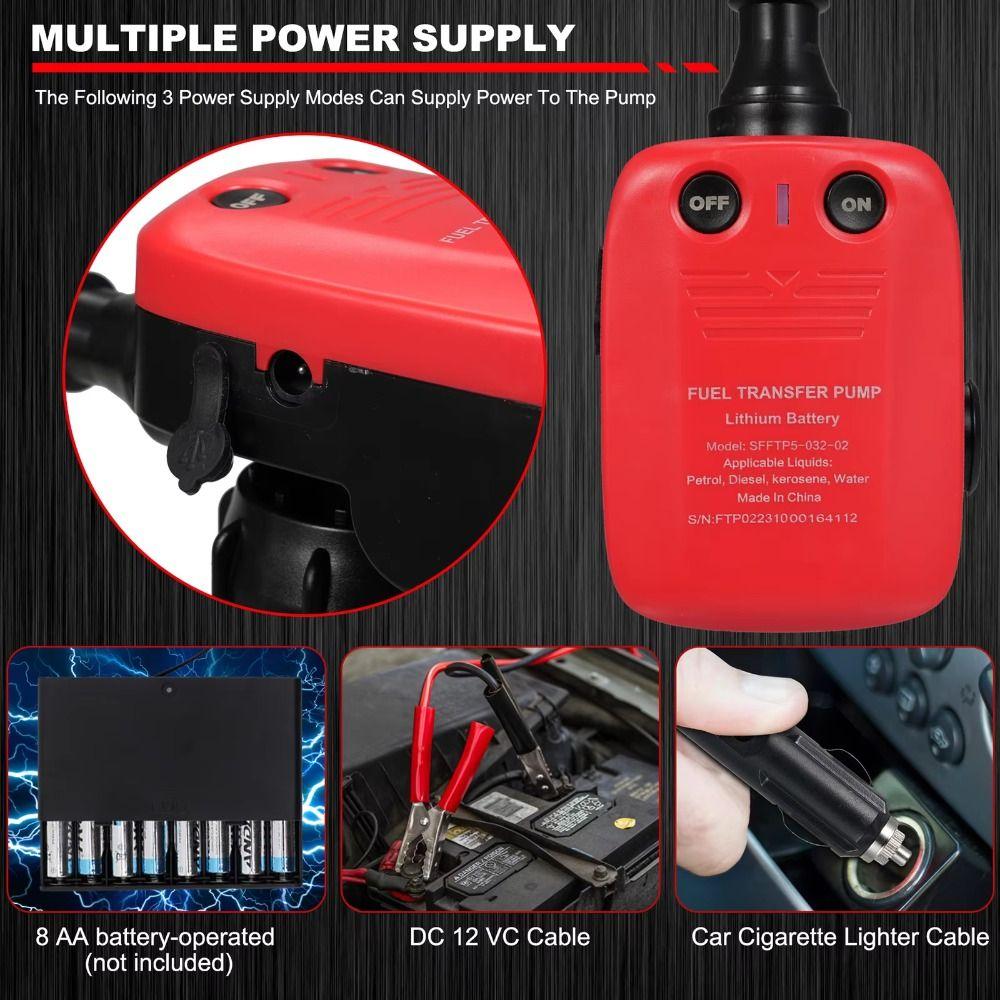Portable Fuel Transfer Pump Liquid Pump Portable Oil Pump Tight Sealing Outdoor Oil Pump  Boats